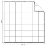 vidaXL Bettdecke Beige 200 x 220 cm Kapok-Faser