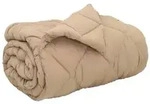vidaXL Winterbettdecke Taupe 135 x 200 cm Mikrofaser