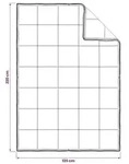 vidaXL Bettdecke Beige 135 x 220 cm Kapok-Faser