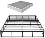 VEVOR Boxspringbettgestell 2010x1515x230mm, Bettgestell mit Waschbarem...