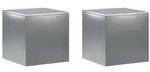 vidaXL Pflanzenst&auml;nder 2 pcs Silber 40 x 40 x 40 cm Edelstahl