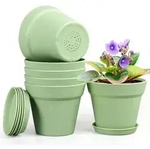 Blumentopf Untersetzer Ablaufl&ouml;cher 6er Set Gr&uuml;n 6IN