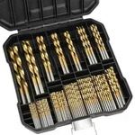 Spiralbohrer Set 99teilig Titan HSS 135 Grad 1,5-10 mm 99pcs Gold