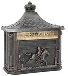 vidaXL Wandmontierter Briefkasten mit T&uuml;r Bronze 40,5 x 16 x 45 cm