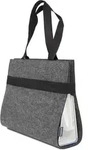 Filz Ordnertasche Trageriemen 31x34x9 cm Ordnerh&uuml;lle Unitasche Ordnermappe Grau