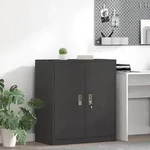 vidaXL Aufbewahrungsschrank Schwarz 80 x 40 x 90 cm Stahl