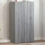 vidaXL Aktenschrank Grau Sonoma 60x32x115 cm Holzwerkstoff