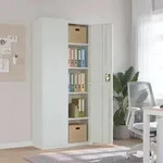 vidaXL Aktenschrank Hellgrau 90x40x200 cm Stahl