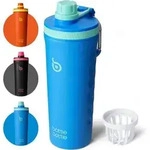 Shaker Edelstahl Mischkugel 26oz Protein BPAfrei Hellblau