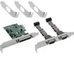 InLine&reg; PCIe Schnittstellenkarte, 2x RS-232 + 1x Parallelport I/O-Karten /