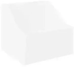 vidaXL LP Plattenbox Wei&szlig; 37 x 33 x 32 cm Holzwerkstoff