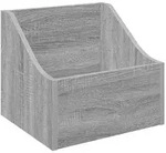 vidaXL LP Plattenbox Sonoma-Grau 37 x 33 x 32 cm Holzwerkstoff