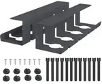 vidaXL Unter dem Schreibtisch Kabelmanagement Tray 2 Stk. Anthrazit