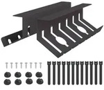vidaXL Unter dem Schreibtisch Kabelmanagement Tray 2 Stk. Schwarz