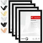 Bilderrahmen A5 14,8x21cm Schwarz Alu | Schwarz A5(14.8x21cm) 4x