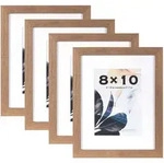 Bilderrahmen Holz freistehend Wandmontage 25,4x20,3cm braun 8x10-4P