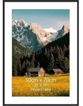 Bilderrahmen Posterrahmen 50x70cm Wand B&uuml;ro Wohnung 1 Schwarz 50x70cm
