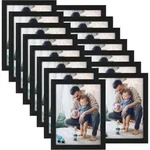 Bilderrahmen 15er Set 15x20 Schwarz Holzmaserung 15x20cm Schwarz