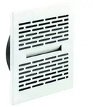 Kermi x-well Weitwurfauslass SA200 quadratisch aus Metall, wei&szlig;, NW 125 -