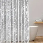 Duschvorhang 120x200 cm transparent Eva Waschbar Antimikrobiell
