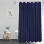 Duschvorhang Blau 180x220 Dunkelblau H220 x B180 cm (1er Pack)