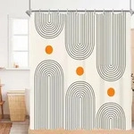 Duschvorhang 180x160cm Geometrisch Geometrische Kurve 180 x 160 cm