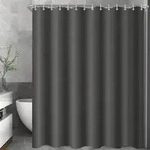Duschvorhang waschbar antischimmel Dunkelgrau H220 x B200 cm 1er Pack