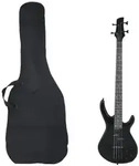 "vidaXL E-Bass f&uuml;r Anf&auml;nger mit Tasche Schwarz 4/4 46""