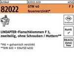 Flanschklemme R 82022 GTW 40 F 3 M20/70 feuerverz. 1 St&uuml;ck LINDAPTER