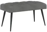 vidaXL Bank mit Knopfheftung Dunkelgrau 80 x 40 x 46 cm Samt