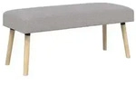 vidaXL Bank Uni Hellgrau 110 x 40 x 46 cm Boucl&eacute;