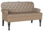 vidaXL Chesterfield Bank Cappuccino 119,5 x 64,5 x 75 cm Kunstleder