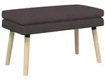 vidaXL Doppellagige Bank Dunkelbraun 80 x 40 x 47 cm Stoff