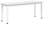 vidaXL Bank Wei&szlig; 110 x 35 x 45 cm Massives Kiefernholz