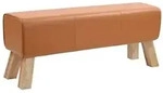 vidaXL Bank 110 x 30 x 45 cm Echtes Leder Braun