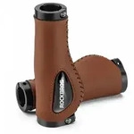 Elegante Leder Fahrradgriffe in Braun ergonomische Form Innendurchmesser: 22 mm