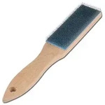 Feilenb&uuml;rste - Stahldrahtbesatz - L&auml;nge 232 mm - Griffst&uuml;ck aus Holz -