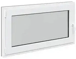 Kellerfenster RISOR Anthrazit 110 x 50 cm PVC und Glas