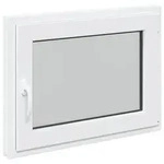 Kellerfenster RISOR Wei&szlig; 80 x 50 cm PVC und Glas