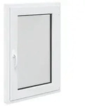 vidaXL Kellerfenster RISOR 60 x 100 cm PVC und Glas Wei&szlig;