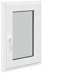 Kellerfenster RISOR Wei&szlig; 50 x 75 cm PVC und Glas