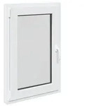 vidaXL Kellerfenster RISOR 60 x 100 cm PVC und Glas Wei&szlig;
