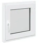 Kellerfenster RISOR Wei&szlig; 60 x 60 cm PVC und Glas