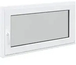 vidaXL Kellerfenster RISOR 110 x 60 cm PVC und Glas Wei&szlig;