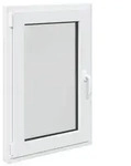 vidaXL Kellerfenster RISOR 60 x 90 cm PVC und Glas Wei&szlig;