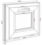 vidaXL Kippfenster f&uuml;r den Keller RISOR 50 x 45 cm PVC und Glas