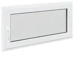 Kellerfenster RISOR Wei&szlig; 120 x 60 cm PVC und Glas