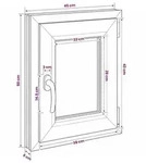 vidaXL Kellerfenster RISOR 50 x 55 cm PVC und Glas