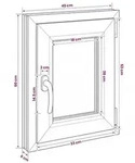 vidaXL Kellerfenster RISOR 40 x 60 cm PVC und Glas