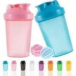 Protein Shaker Flasche 400ml Auslaufsicher BPA frei Whey Eiwei&szlig; Shaker